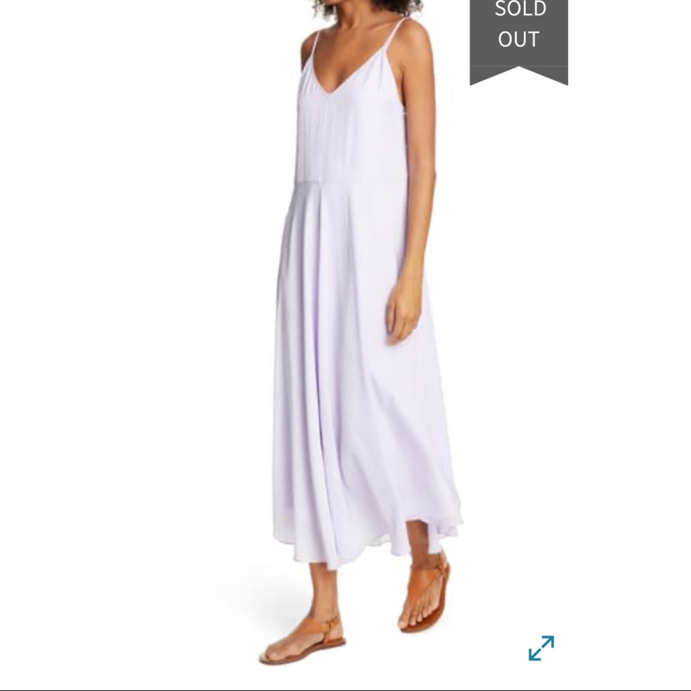 VINCE double layer slip dress